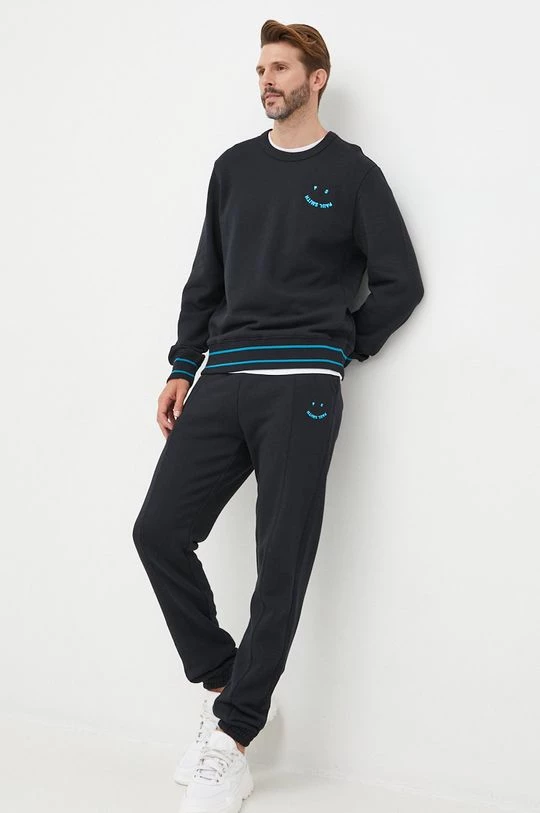 Ανδρικά Παντελόνια φόρμας Βαμβακερό παντελόνι PS Paul Smith μαύρο 4 Ανδρικά Παντελόνια φόρμας Βαμβακερό παντελόνι PS Paul Smith μαύρο - Image 2