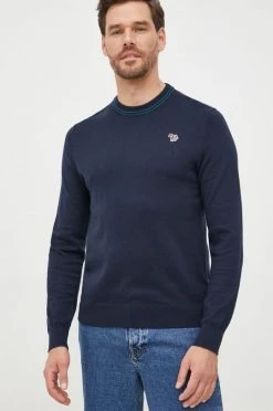 Ανδρικά Χωρίς φερμουάρ Πουλόβερ με προσθήκη μαλλιού PS Paul Smith χρώμα: ναυτικό μπλε,