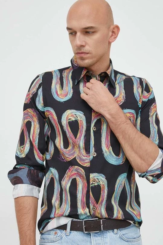 Ανδρικά Πουκάμισα Πουκάμισο PS Paul Smith μαύρο, 3 Ανδρικά Πουκάμισα Πουκάμισο PS Paul Smith μαύρο,