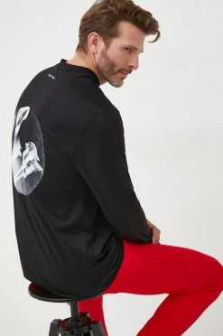 Ανδρικά Μακρυμάνικα Βαμβακερή μπλούζα με μακριά μανίκια Paul Smith μαύρο