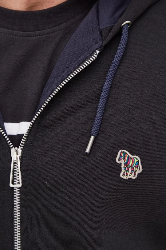 Ανδρικά Με φερμουάρ Βαμβακερή μπλούζα PS Paul Smith μαύρο, 8 Ανδρικά Με φερμουάρ Βαμβακερή μπλούζα PS Paul Smith μαύρο, - Image 6