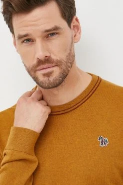 Ανδρικά Χωρίς φερμουάρ Πουλόβερ με προσθήκη μαλλιού PS Paul Smith χρώμα: καφέ, -Paul Smith (όλες οι μάρκες) Κατάστημα unnamed file 322