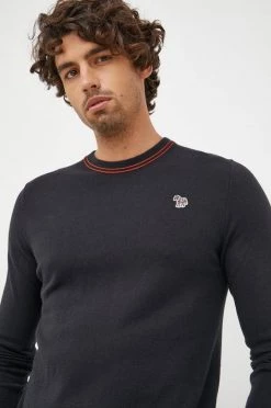 Ανδρικά Χωρίς φερμουάρ Πουλόβερ με προσθήκη μαλλιού PS Paul Smith χρώμα: μαύρο, -Paul Smith (όλες οι μάρκες) Κατάστημα unnamed file 34