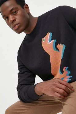 Ανδρικά Χωρίς φερμουάρ Βαμβακερή μπλούζα PS Paul Smith μαύρο,