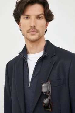 Ανδρικά Παλτά Μάλλινο παλτό PS Paul Smith μαύρο, -Paul Smith (όλες οι μάρκες) Κατάστημα unnamed file 645