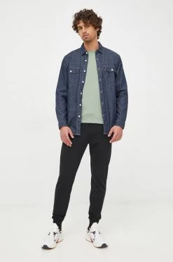 Ανδρικά Παντελόνια φόρμας Βαμβακερό παντελόνι PS Paul Smith μαύρο