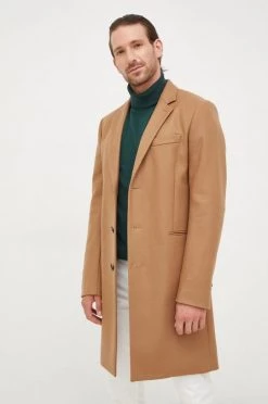 Ανδρικά Παλτά Μάλλινο παλτό PS Paul Smith καφέ, -Paul Smith (όλες οι μάρκες) Κατάστημα unnamed file 664