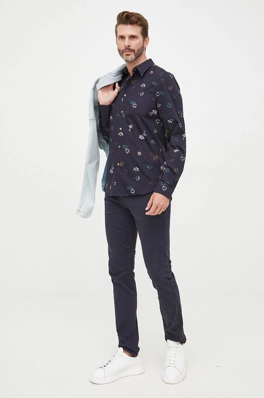 Ανδρικά Πουκάμισα Βαμβακερό πουκάμισο PS Paul Smith χρώμα: ναυτικό μπλε, 4 Ανδρικά Πουκάμισα Βαμβακερό πουκάμισο PS Paul Smith χρώμα: ναυτικό μπλε, - Image 2