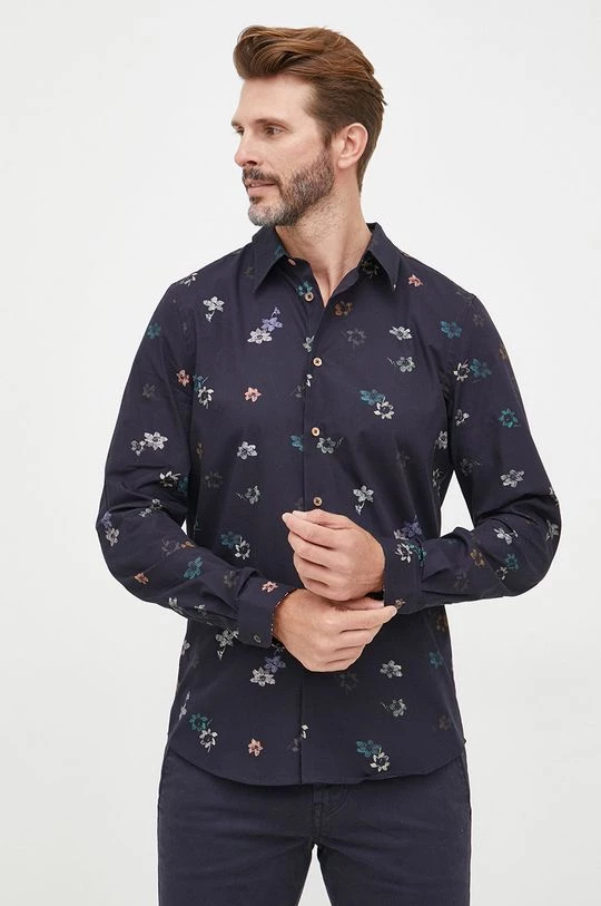 Ανδρικά Πουκάμισα Βαμβακερό πουκάμισο PS Paul Smith χρώμα: ναυτικό μπλε, 5 Ανδρικά Πουκάμισα Βαμβακερό πουκάμισο PS Paul Smith χρώμα: ναυτικό μπλε, - Image 3