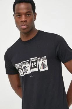 Ανδρικά Μπλουζάκια Βαμβακερό μπλουζάκι PS Paul Smith μαύρο -Paul Smith (όλες οι μάρκες) Κατάστημα unnamed file 693