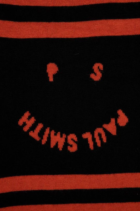 Ανδρικά Κασκόλ Μάλλινο κασκόλ PS Paul Smith μαύρο 4 Ανδρικά Κασκόλ Μάλλινο κασκόλ PS Paul Smith μαύρο - Image 2