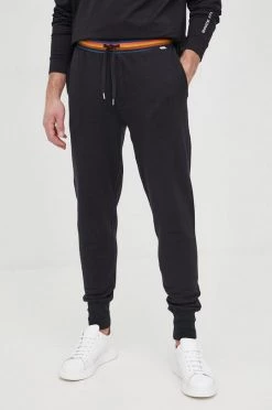 Ανδρικά Παντελόνια φόρμας Βαμβακερό παντελόνι Paul Smith χρώμα: μαύρο